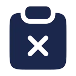 Clipboard Remove SVG Icon